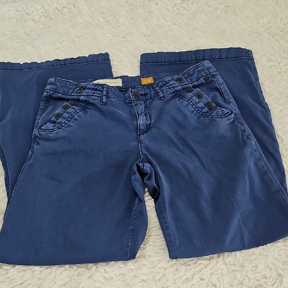 Anthropology Pilcro Sailor Pants mid rise sz 29 - Picture 2 of 8